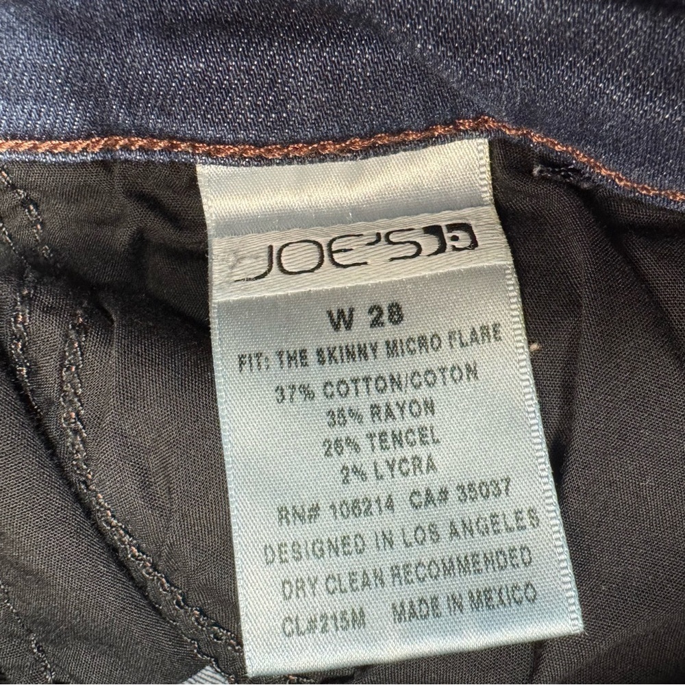 Joe's Jeans The Micro Skinny Flare Jeans In Ryan Size 28 - Picture 7 of 8